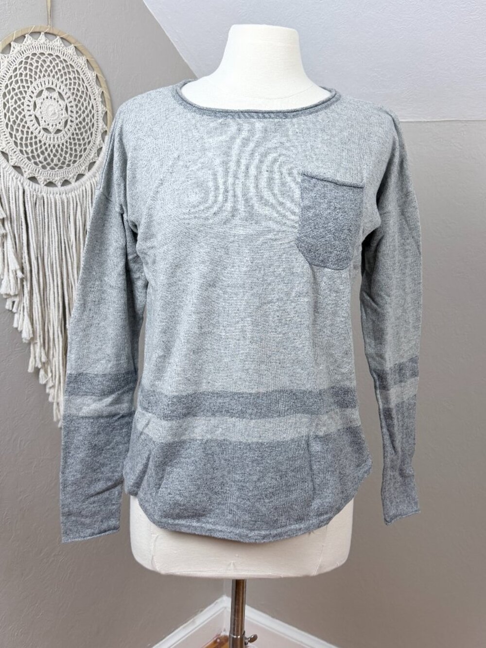 Smartwool | Gray Long Sleeve Pocket Sweater Size Medium